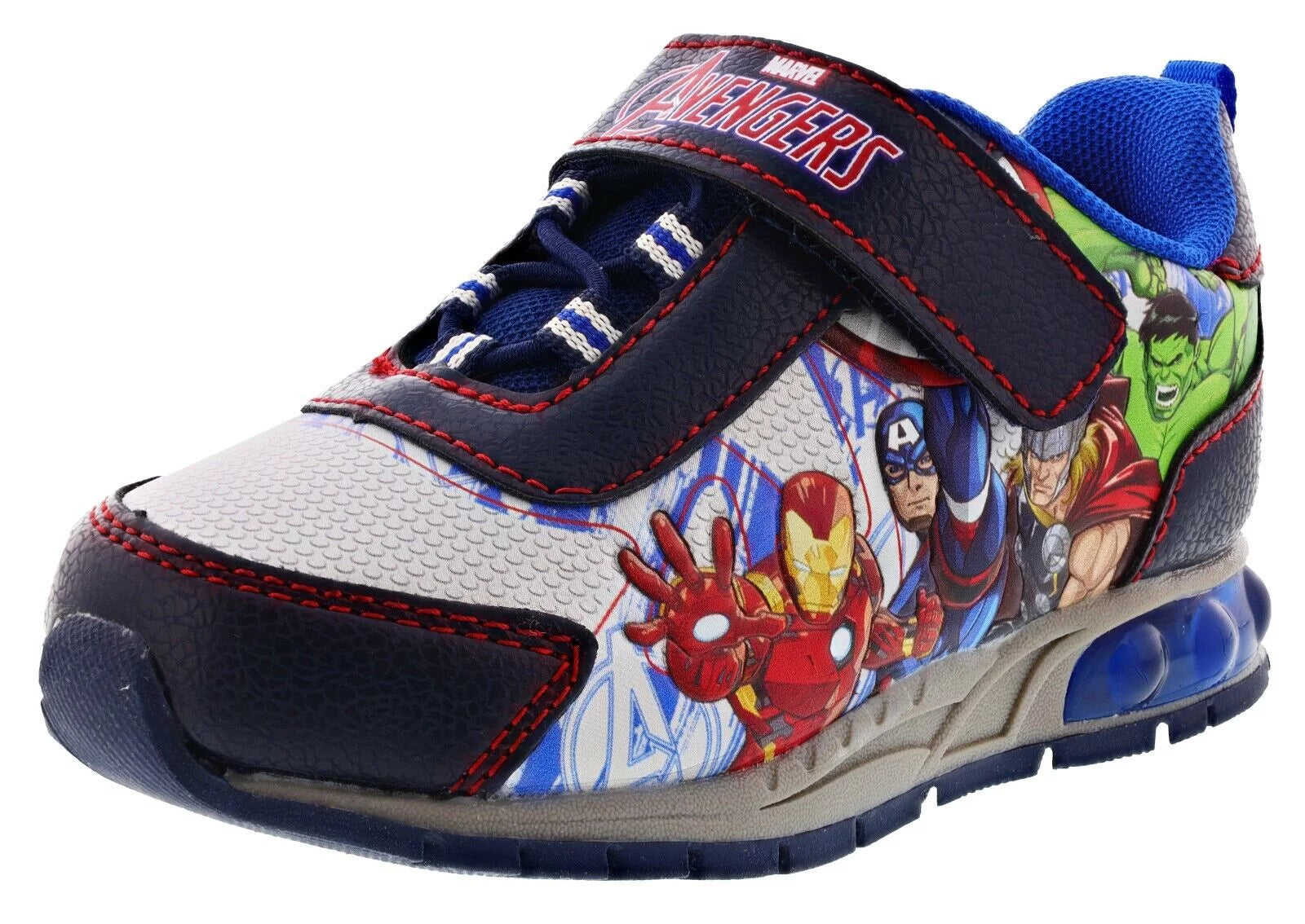 Favorite Characters Boys Avengers AVS371 Motion Lighted Athletic Sneakers