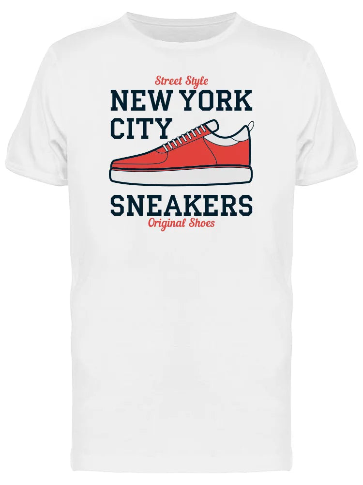 New York City Sneakers  T-Shirt Men -Image by Shutterstock, Male XX-Large