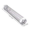 1pc, Smoker Tube Barbecue Smoking Tube Diamond-Shaped Fruit Wood Box For Smoking Smoking Pellet Smoker Tube Stainless Steel Barbecue Tool Kitchen Tools Camping Accessaries