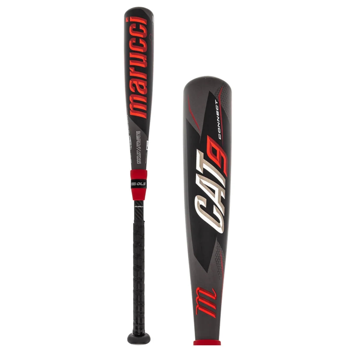 Marucci CAT9 Connect USSSA Baseball Bat Drop -8 2 3/4 Barrel, 29-21, Black/Red