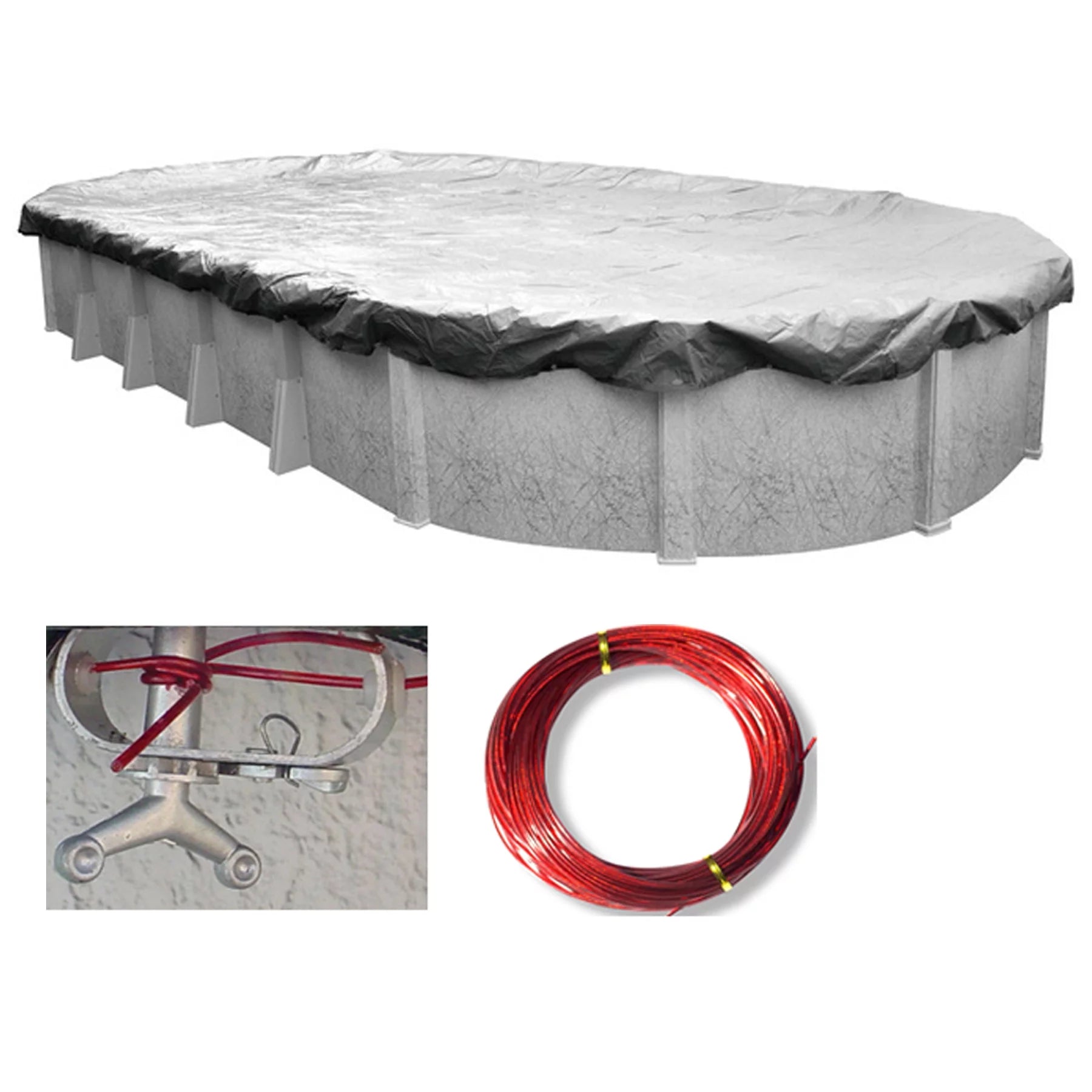 18x33 Oval Supreme Plus Above Ground Swimming Pool Winter Cover 15 Year Warranty