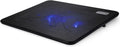 Laptop Cooling Pad, Portable Slim Quiet Laptop Notebook Cooler Cooling Pad Stand with 2 Blue Fans, USB