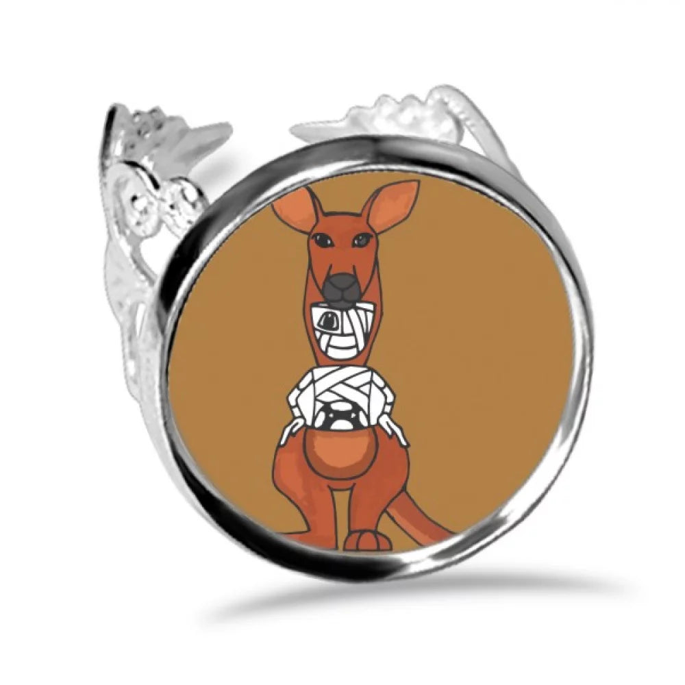 australia kangaroo football sports ring adjustable love wedding engagement