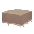 Duck Covers Elegant Waterproof 76 Inch Square Patio Table & Chair Set Cover