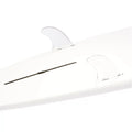DORSAL FlexCore Surfboard Side/Rear Longboard Surfboard Fins (2) FCS Compatible Base - Clear