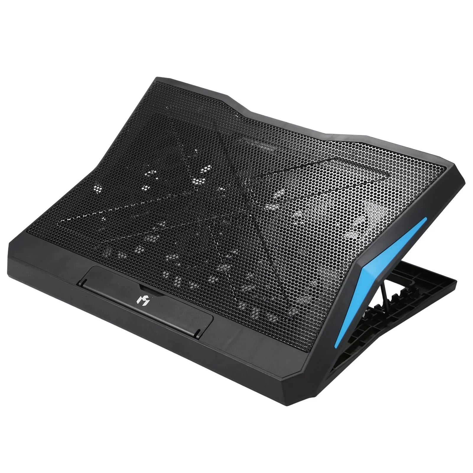 Lixada Laptop Cooler Stand Foldable with 6 Fans Low Noise 6-Level Height Adjustment Dual USB Wide Compatibility