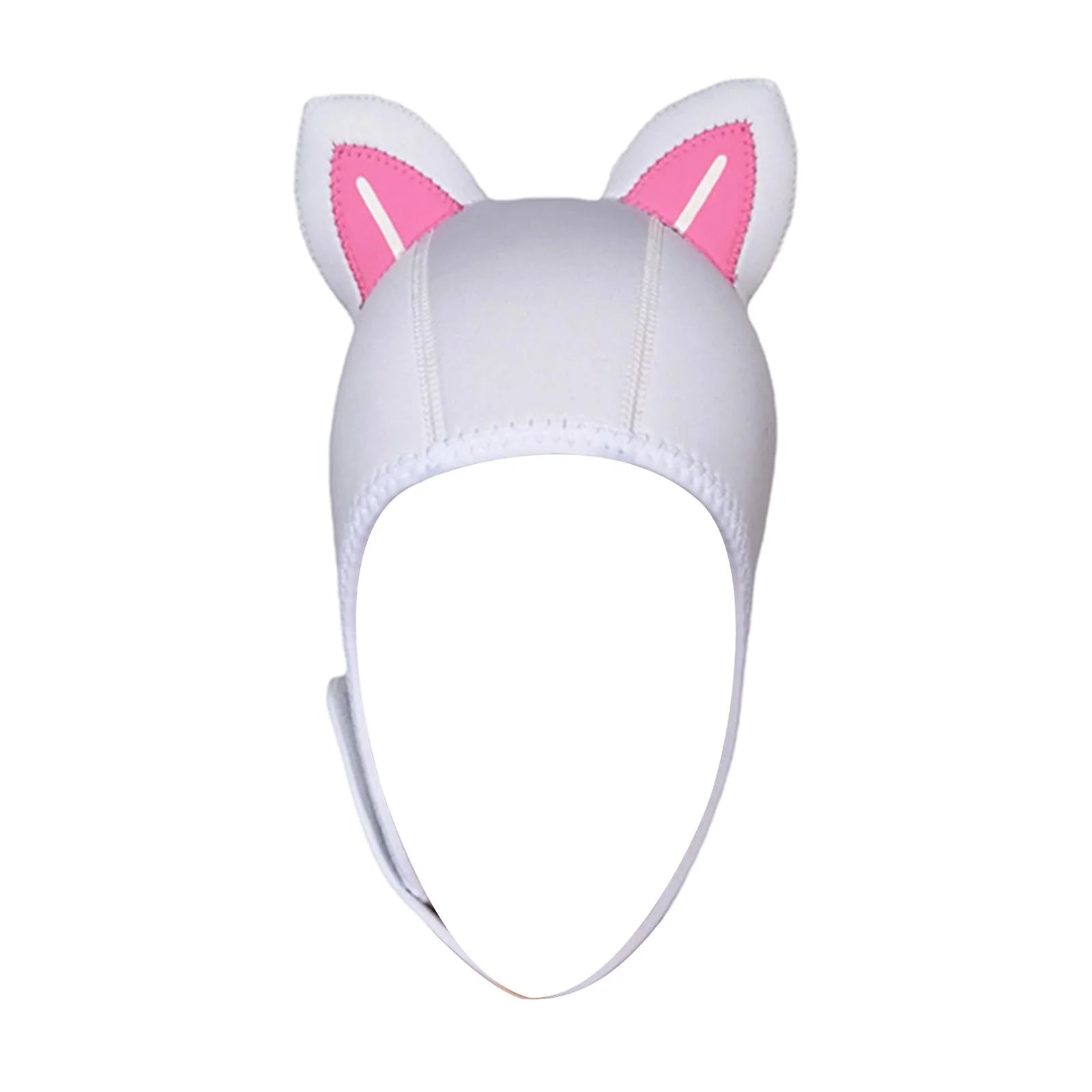 Diving Hood Surfing Hood 3mm Neoprene with Air Vent Wetsuit Hood Cap Ear Protector Swimming Hat Surfing Hat for Women Girls Rafting White