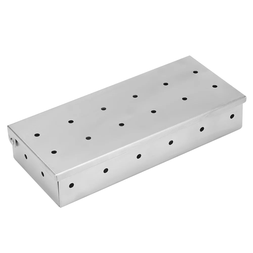 Outdoor BBQ Stainless Steel Meat Grill Smoker Box Supplies for Samfox Wood Charcoal
