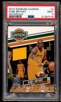 Kobe Bryant Card 2010-11 Donruss Gamers Materials #2 (pop 2) PSA 9