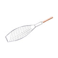 Grilled Fish Net Durable Utensils Multipurpose Portable Convenient Accessories Grill Basket Barbecue Net for Camping Grilling Steak Meat A