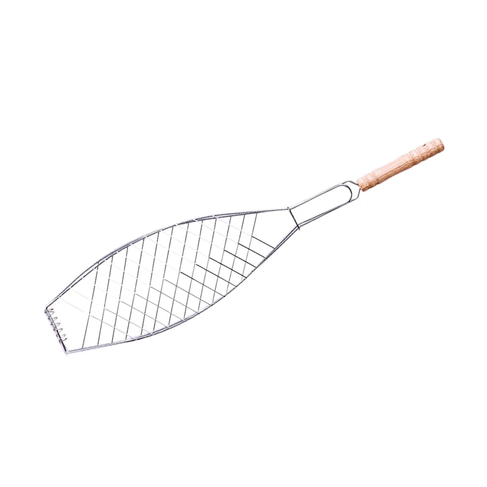 Grilled Fish Net Durable Utensils Multipurpose Portable Convenient Accessories Grill Basket Barbecue Net for Camping Grilling Steak Meat A