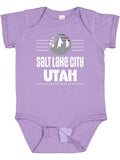 Inktastic Salt Lake City Utah Mountains Boys or Girls Baby Bodysuit