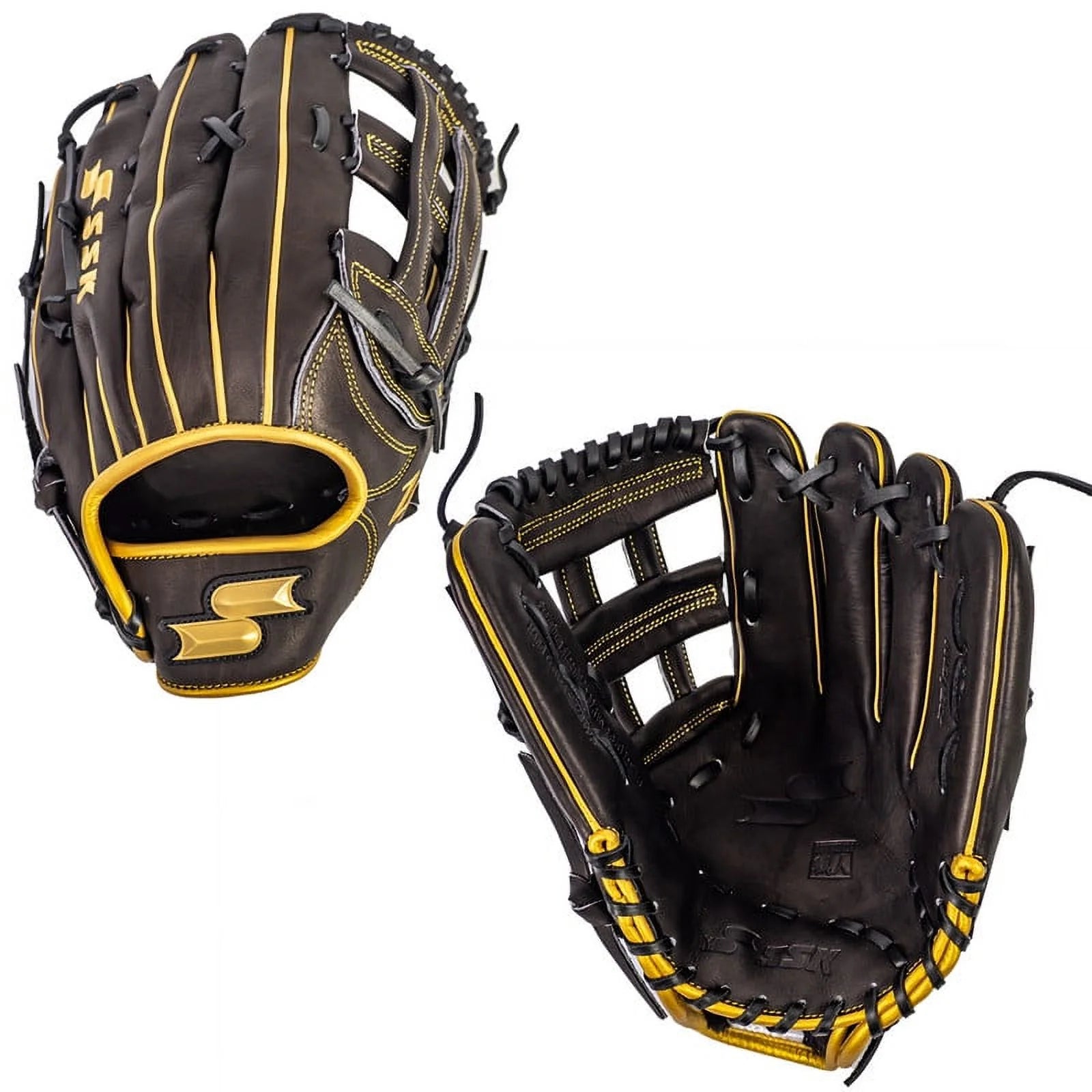 SSK ZSLOW 13 Slowpitch Softball Glove ZS-1300BLKGLD3