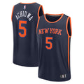 Men's Fanatics Branded Precious Achiuwa Navy New York Knicks Fast Break Player Jersey - Statement Edition