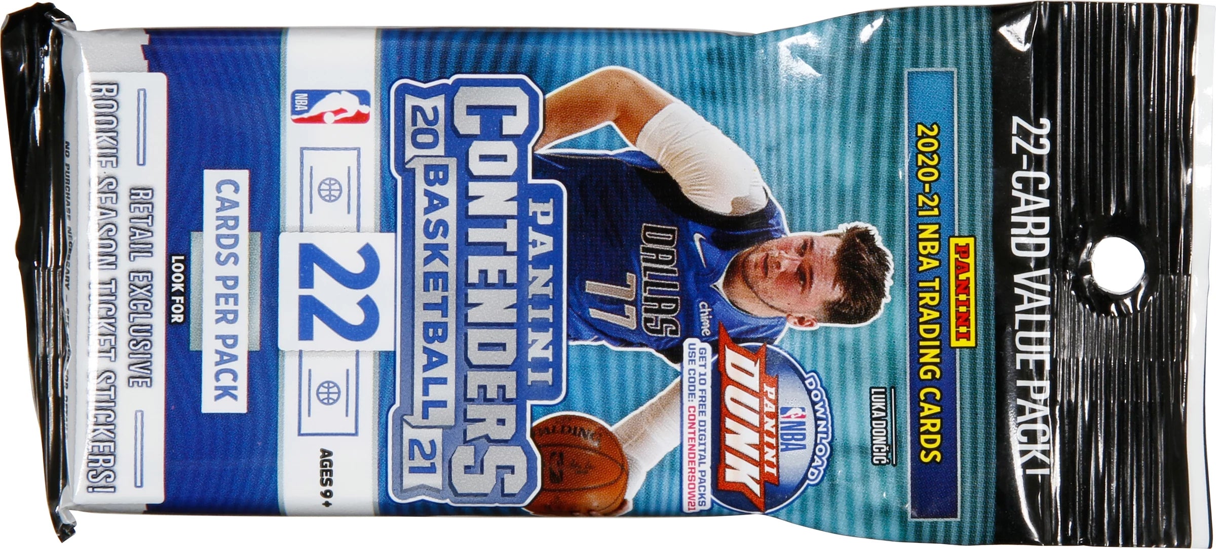 2020-2021 Panini Contenders Basketball Cello Value Fat Pack - 1 Pack