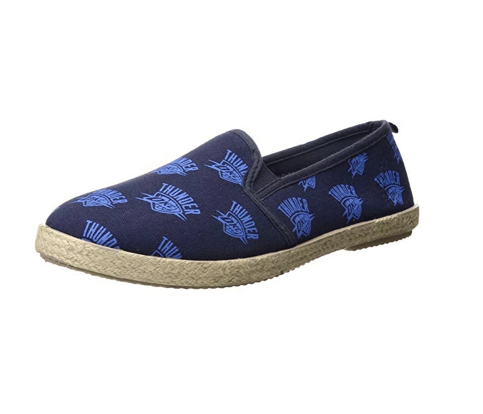 FOCO Women's NBA Oklahoma City Thunder Espadrille Canvas Shoe