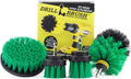 Crock Pot Scrubber - Cast Iron Skillet - Cleaning Supplies - Drill Brush Kitchen Cleaning Kit - Cutting Board, Stove, Sink, Counter-Top, Baseboard, Trash Can, Tile and Flooring - Grout Cleaner