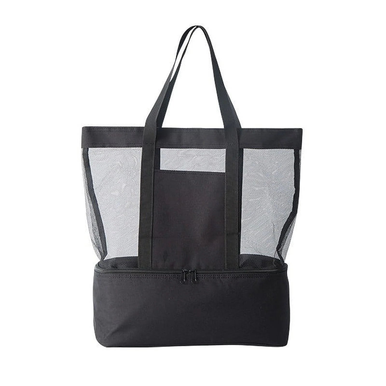 Beach Bag with Cooler Mesh Beach Bags for Women Sandproof for Pool and Swimming Travel Daily with Beach Cooler