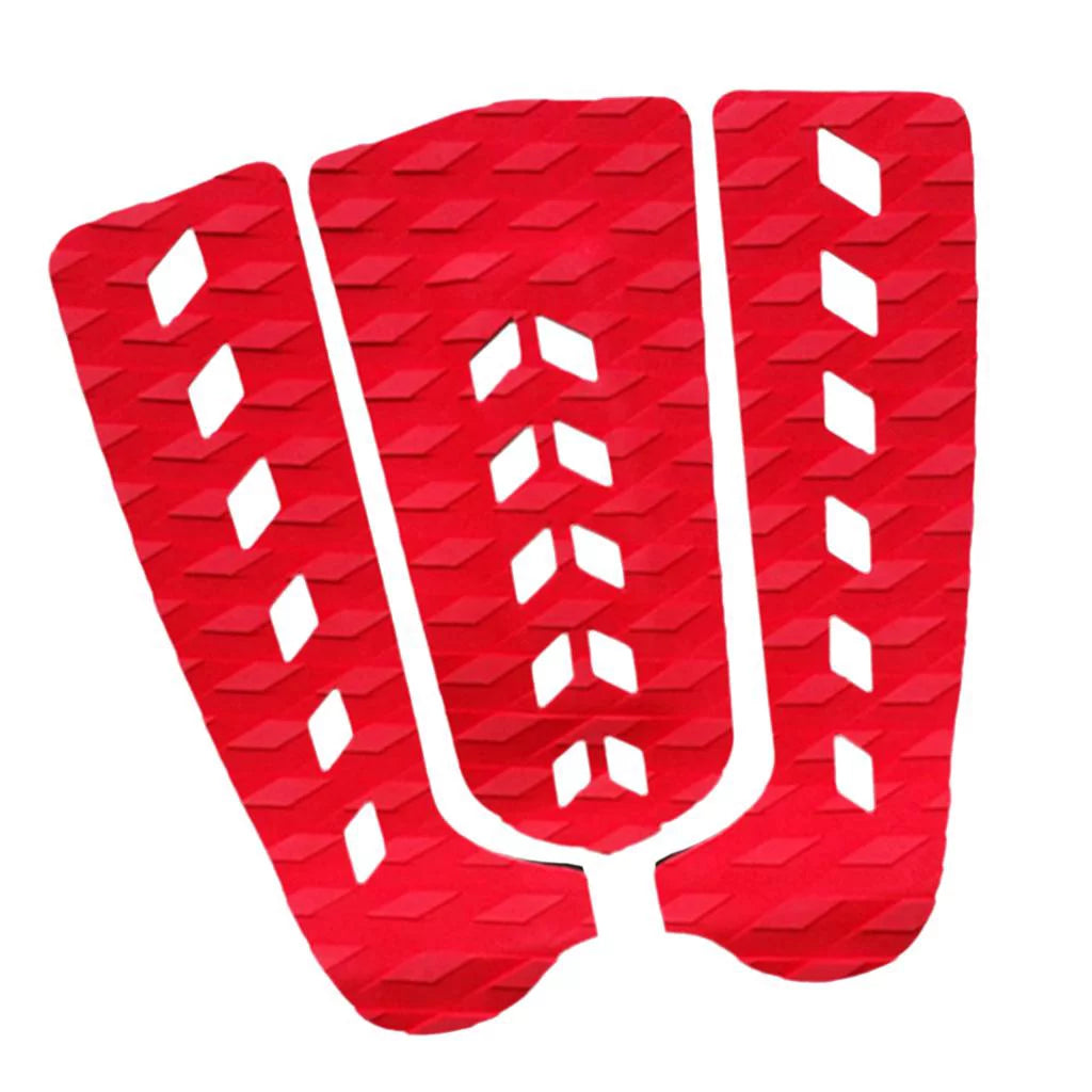 3Pcs Diamond Patterned High Performance EVA Surfboard Surfing Traction Tail Pad Paddleboard Boat Deck grip cushion