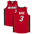 Framed Dwyane Wade Miami Heat Autographed Red Mitchell & Ness Authentic Jersey - Fanatics Authentic Certified