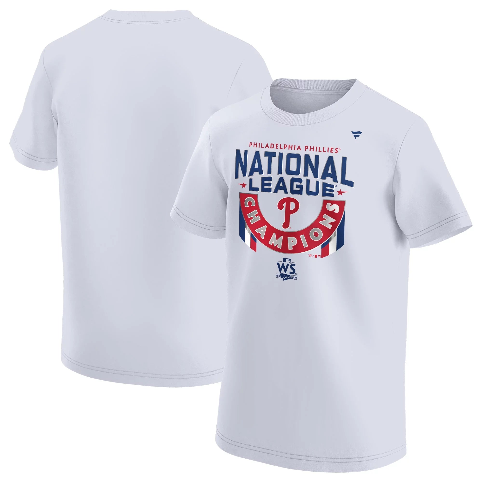 Youth Fanatics Branded White Philadelphia Phillies 2022 National League Champions Locker Room T-Shirt