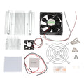 MABOTO DIY Thermoelectric Peltier Refrigeration Cooling System Kit Semiconductor Cooler Conduction Module + Radiator + Cooling Fan + TEC1-12706