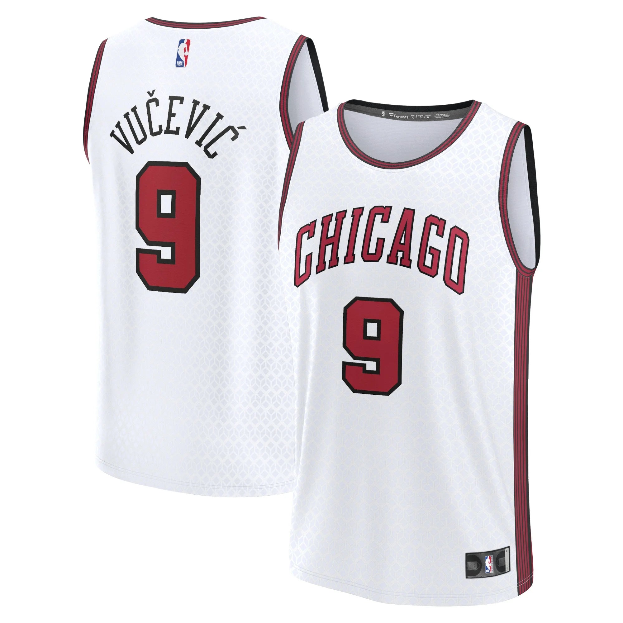 Men's Fanatics Branded Nikola Vucevic White Chicago Bulls Fastbreak Jersey - City Edition