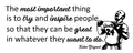 Kobe Bryant Wall Art Quote Decal | The Most Important Thing Is To Try And Inspire People So That They Can Be Great In Whatever They Want To Do - 15 x 20 Stick And Peel Vinyl Home Decoration Sticker