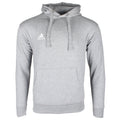 Adidas Men's Logo Long Sleeve Front Pocket Coref Pullover Hoodie Grey L