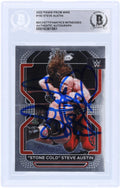 Stone Cold Steve Austin WWE Autographed 2022 Panini Prizm #192 Beckett Fanatics Witnessed Authenticated Card - Fanatics Authentic Certified