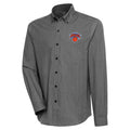 Men's Antigua  Black New York Knicks Compression Button-Down Shirt
