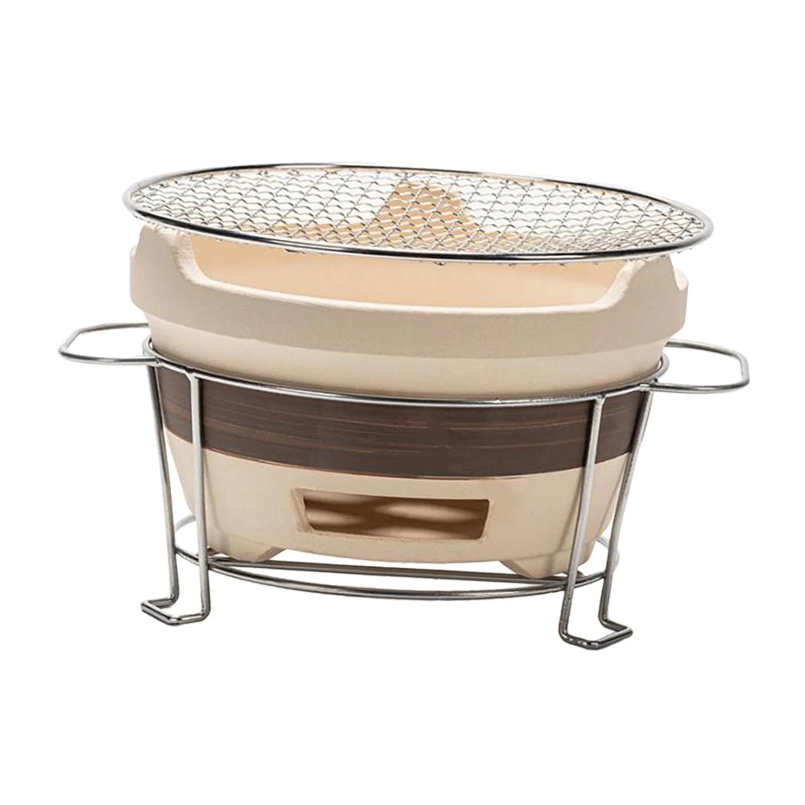 simhoa Mini BBQ Grill Burning Camp Multifunctional Barbecue Grill Camping for Outdoor Outside Backpacking