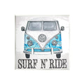 Stupell Surf N Ride Blue Retro Summer Bus Landscape Painting Wall Plaque Unframed Art Print Wall Art