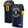 Youth Fanatics Branded Tyrese Haliburton Navy Indiana Pacers 2021/22 Fast Break Replica Jersey - Icon Edition