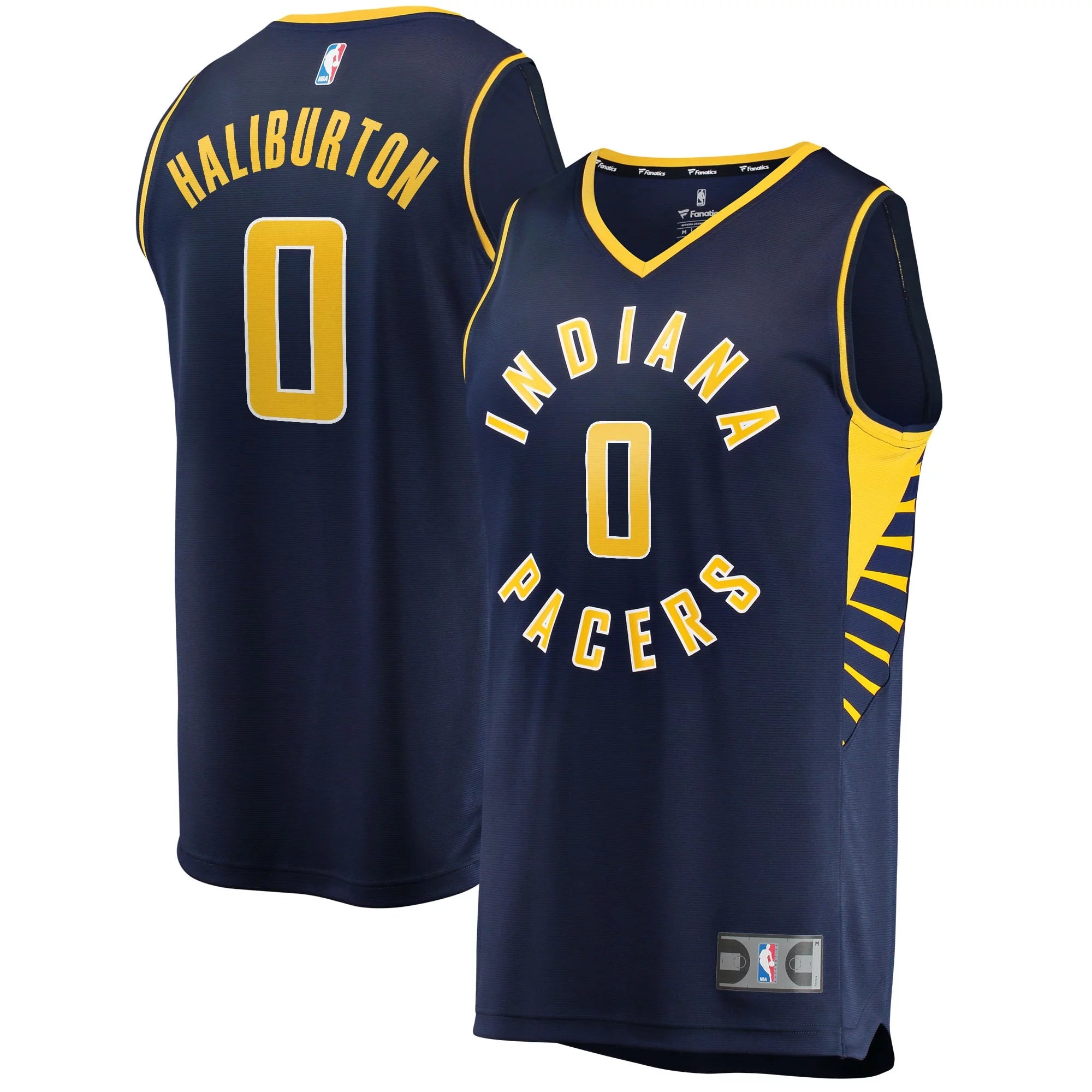 Youth Fanatics Branded Tyrese Haliburton Navy Indiana Pacers 2021/22 Fast Break Replica Jersey - Icon Edition
