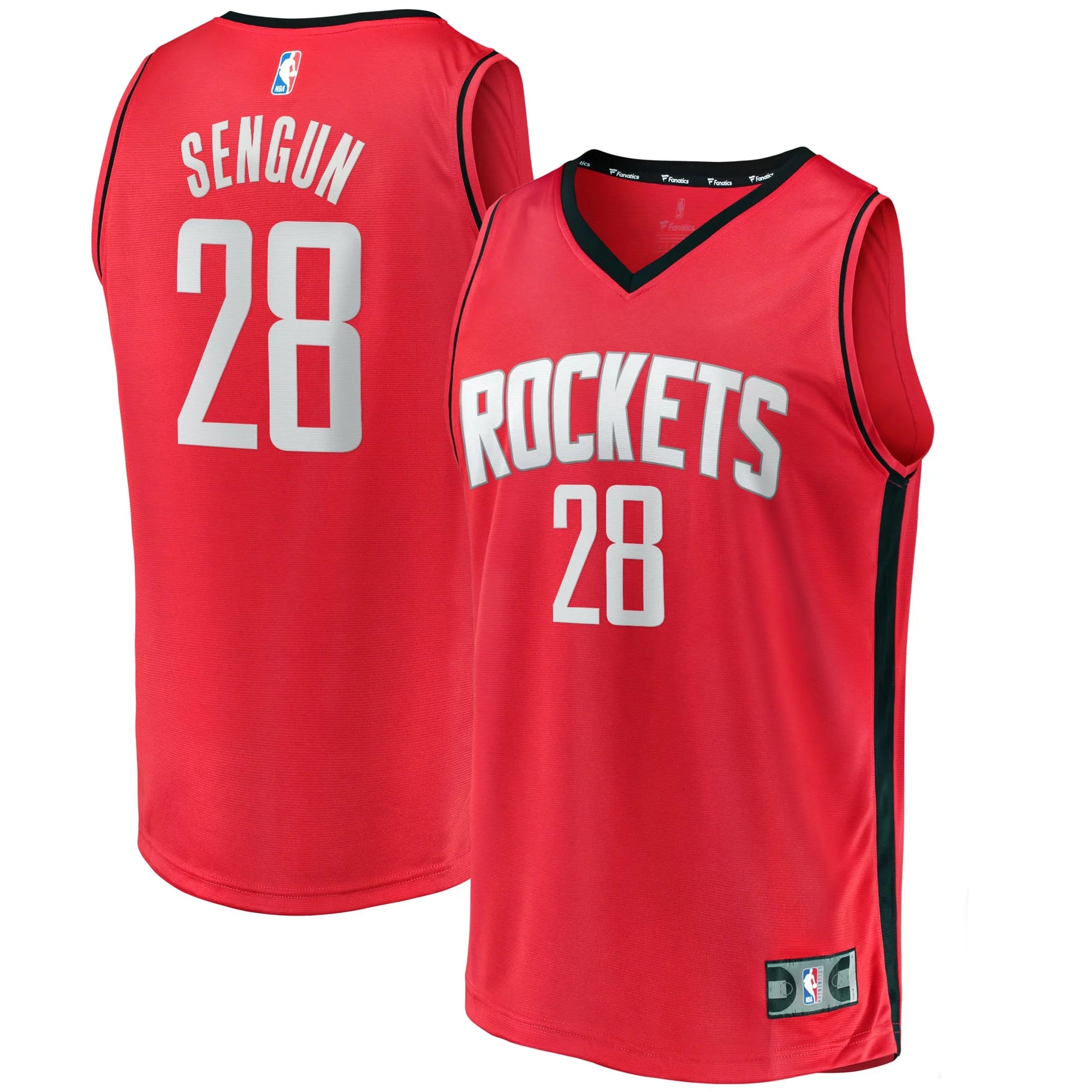 Men's Fanatics Branded Alperen Sengun Red Houston Rockets Fast Break Replica Jersey - Icon Edition