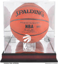 Toronto Raptors 2019 NBA Finals Champions Logo Mahogany Basketball Display Case with Mirrored Back