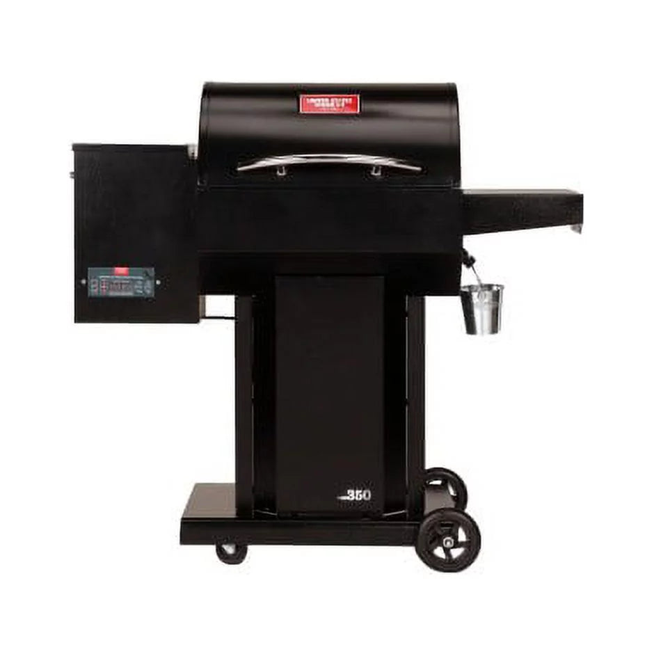 The Hooch USG350 Wood Pellet Grill and Smoker with FREE 10.25 In. Cast Iron Skillet