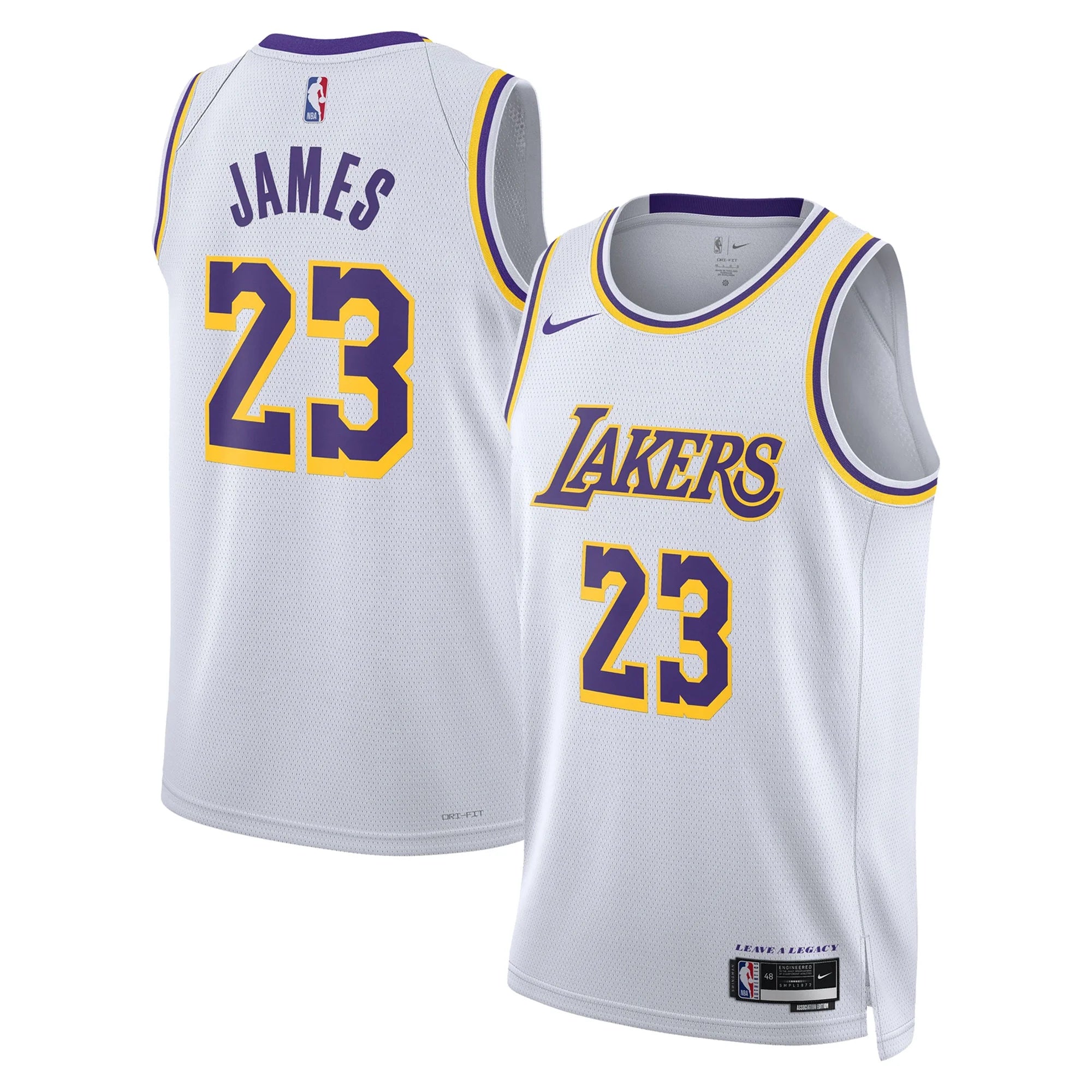 Unisex Nike LeBron James White Los Angeles Lakers Swingman Jersey - Association Edition