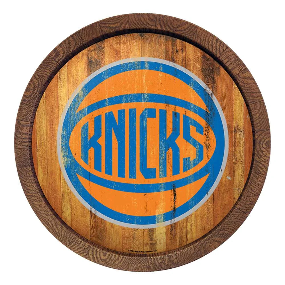 New York Knicks: Logo - Faux Barrel Top Sign