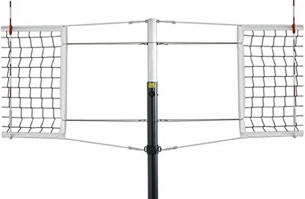 First Team Astro Express-SBS Aluminum Competition Aluminum Volleyball System with Sockets44; Maroon