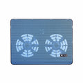 Apexeon Laptop Cooler Double Fans, High-performance Cooling Pad, Blue, USB Ports, Support for Laptops Under 17 inch