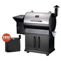 Z GRILLS Wood Pellet Grill & Smoker 8-in-1 Multifunctional BBQ Grill with PID Control, Rain Cover, 697 sq. in Cooking Area for Outdoor BBQ