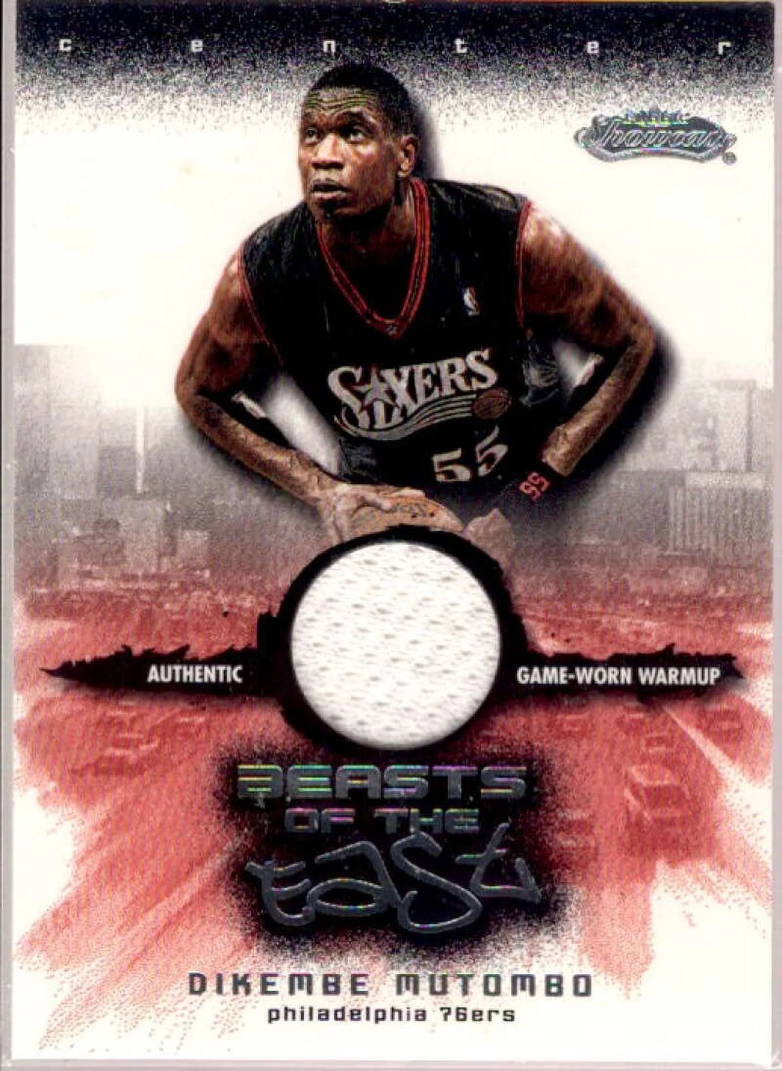 Dikembe Mutombo Card 2001-02 Fleer Showcase Beasts of the East #10