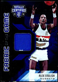 Alex English 2015 Totally Certified Fabric of the Game Materials Blue #FGAE