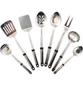 IOTC Kitchen tool Set Accesories Stainless Steel Cooking Utensils, One Size, Set of 8