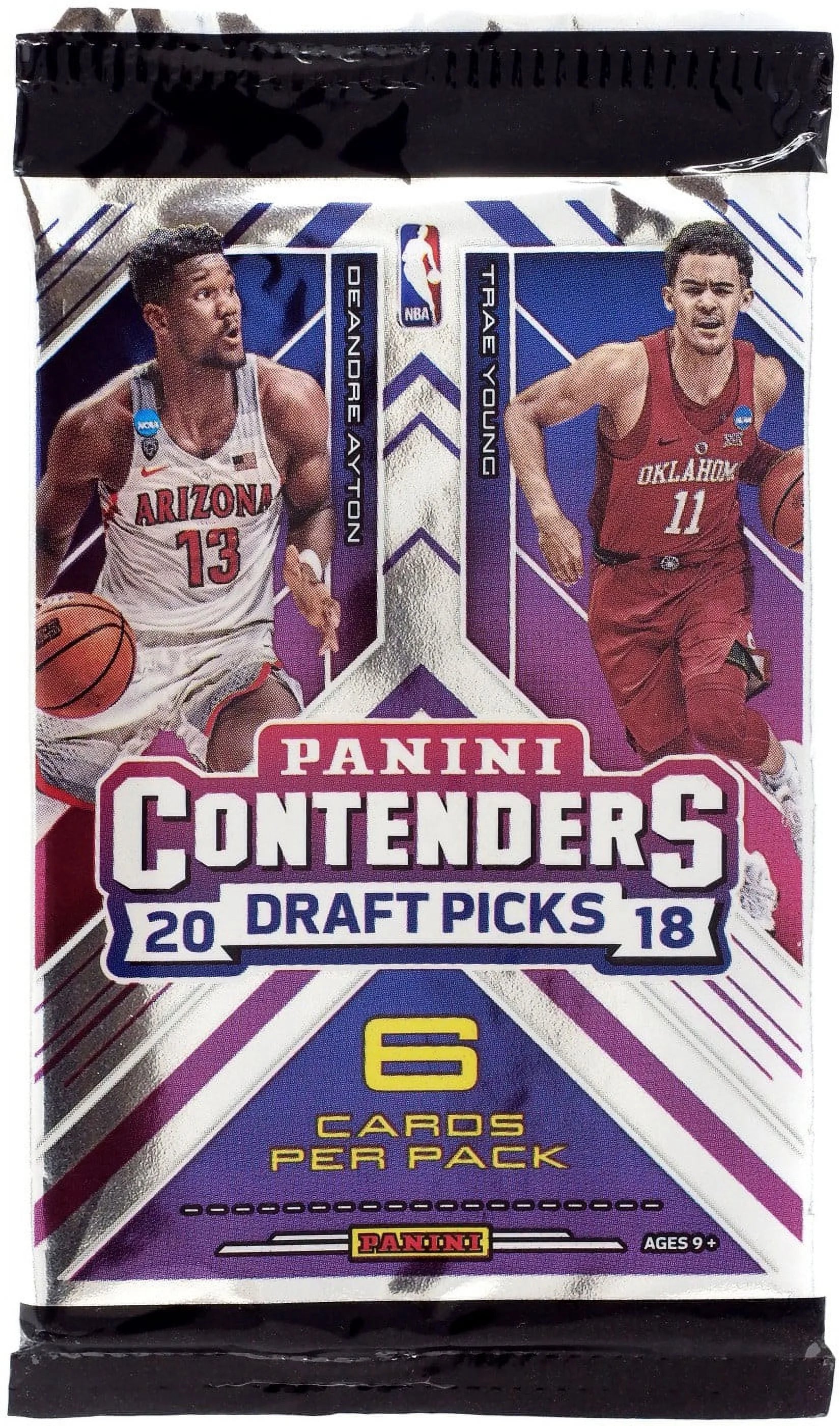 NBA Panini 2018-19 Contenders Draft Picks Basketball Trading Card BLASTER Pack (6 Cards)