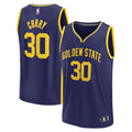Youth Fanatics Branded Stephen Curry Navy Golden State Warriors Fast Break Player Jersey - Statement Edition