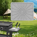 koolsoo Silicone Griddle Mat BBQ Seasinings Jar Holder Mat Washable Table Mat BBQ Grill Mat Grill Side Shelf Mat for Kitchen Counter Grey