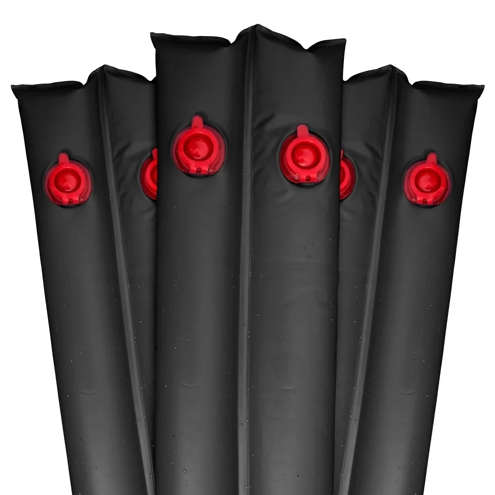 Pool Mate Winter Water Bag For Swimming Pool Covers Heavy-Duty 16 Gauge 4-Foot Double Chamber, Black, 4-Pack